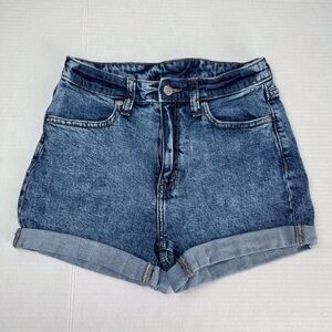 Wild Fable high rise rolled‎ hem denim jean shorts 2